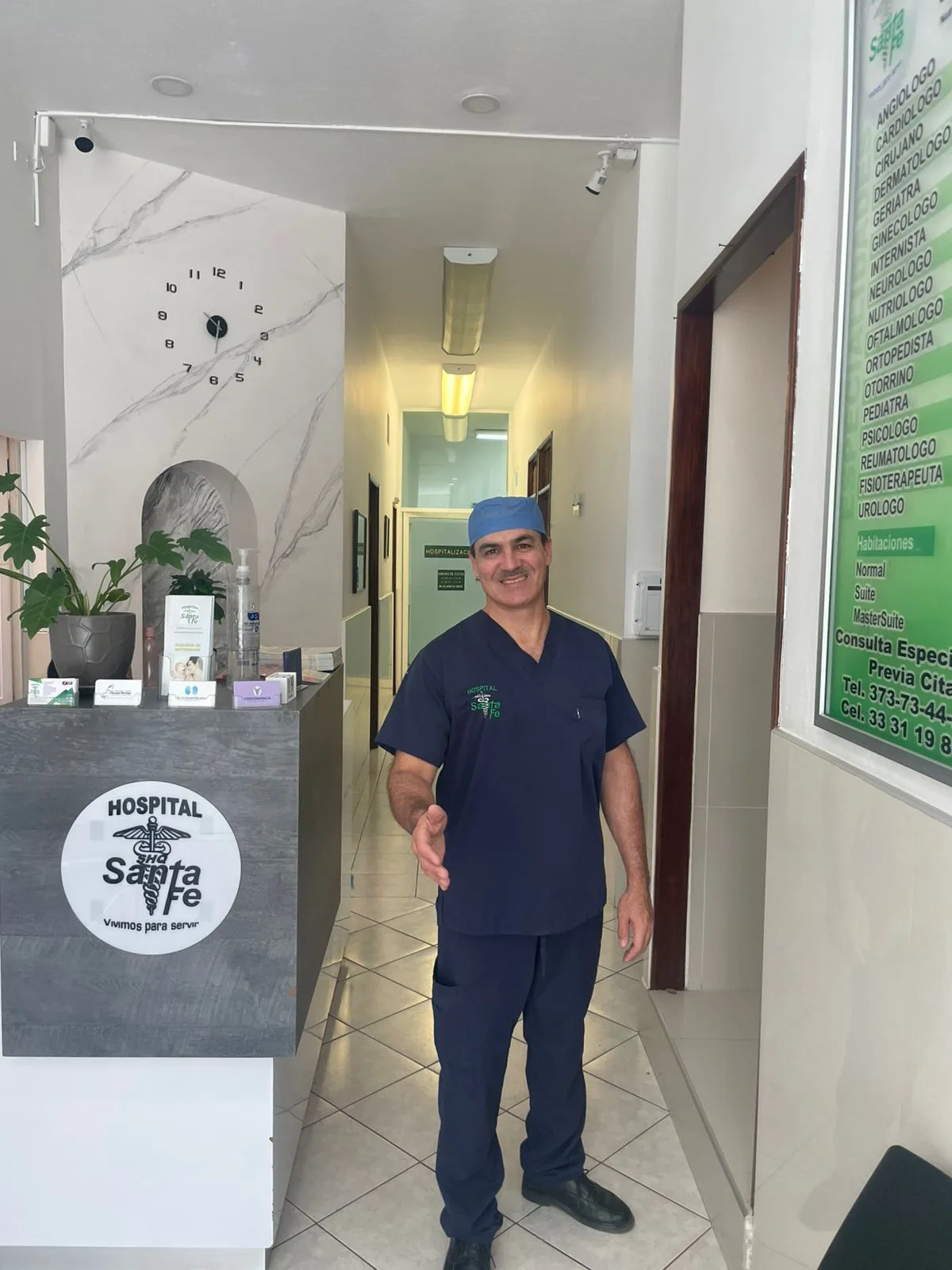 Recepción Hospital Santa Fe