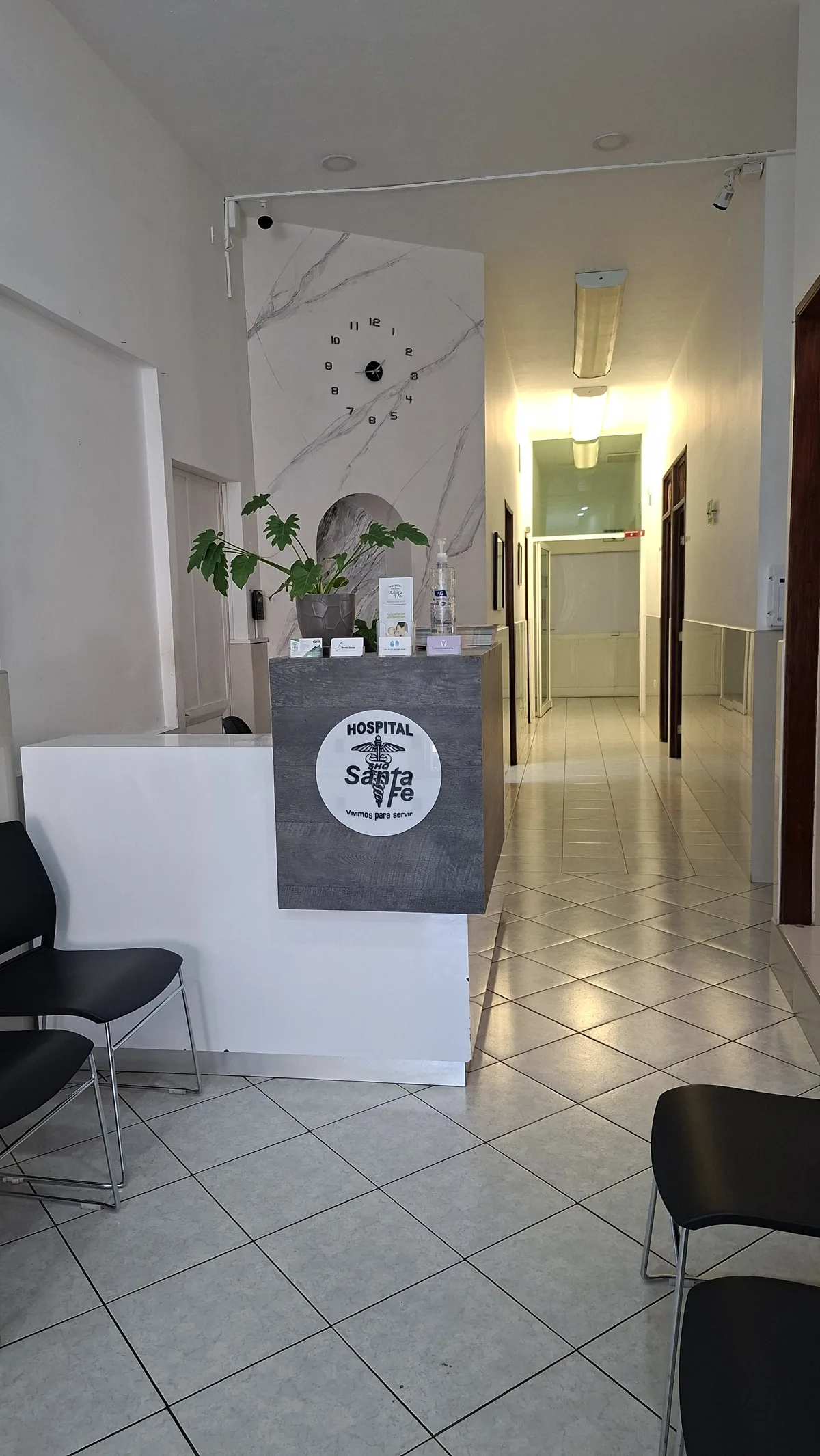 Recepción del hospital